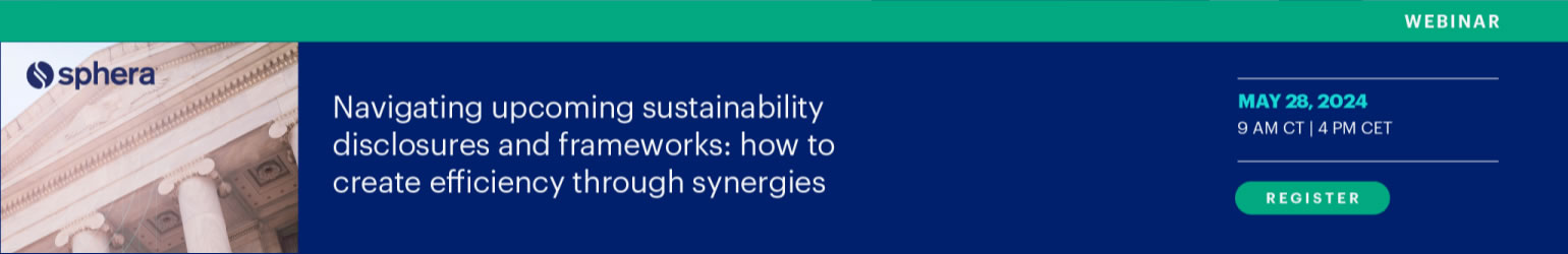 Navigating upcoming sustainability disclosures and frameworks: how to create efficiency through synergies